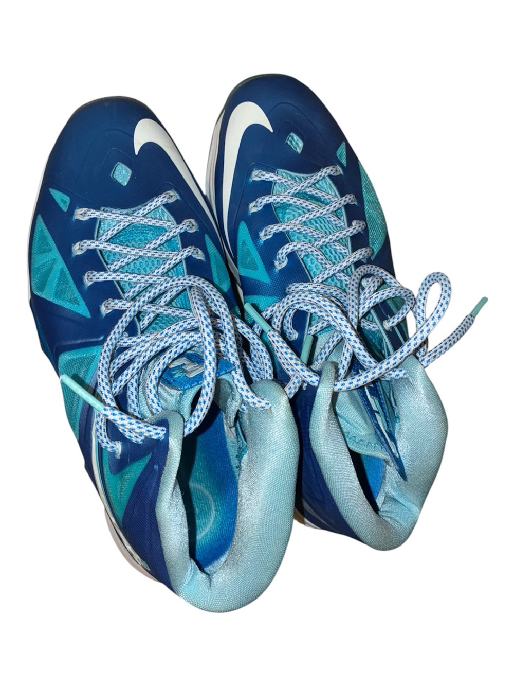 Nike LeBron 10 'Sport Pack Blue Diamond' Size 9.5 Shoes Sneakers 542244-400